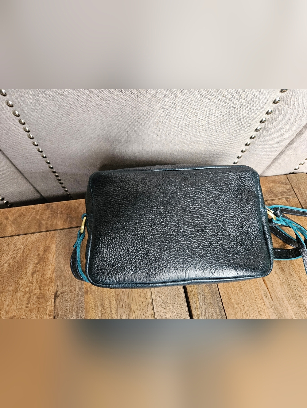 Portland Leather Goods Large Camera Bag Boreal Blue Green - Picture 8 of 16